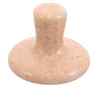 Veemoon Portable Mushroom Shaped Face Massager Stone for Skin Care, Natural Amber-toned Facial Massage Tool to Facial Fatigue and Tension, for Neck and Face Relaxation