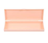 Veemoon Portable Plastic Pencil Case Stationery Box Capacity Pencil Box for Creative Pink Stationery Storage for School and Home Use