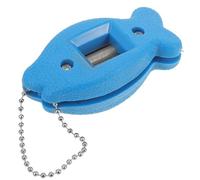 Veemoon Portable Professional Ice Skate Sharpener Tool with Abs Material, Easy to Carry, for Training Sessions and Players, Blue Skate Grindstone for Precise Blade Sharpening