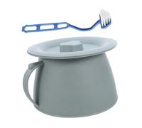 Veemoon Portable Toilet Piss Pot Bedside Commode Bucket Urine Collection Bottle Potty Training Toilet Unisex Chamber Pot Urinal Pee Can Urinal with Lids Light Green Pp