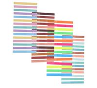 Veemoon Portable Transparent Pet Fluorescent Index Tabs Sticky Page Markers with Strong Adhesion for Reading Annotation and Study Multi-color Sentence Bookmarks for Books Binders and Notes