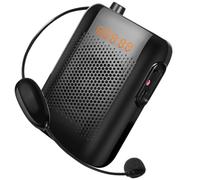 Veemoon Portable Wireless Voice Amplifier 20w High Power Waist-hung Design with Uhf Microphone Rechargeable Mini Speaker for Teaching and Tour Guiding