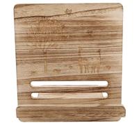 Veemoon Portable Wood Music Sheet Stand Desktop Book Holder for Reading Cookbooks and Documents, Vintage Wooden Tablet Easel for Home Office Kitchen, 1pcs Natural Wood Color