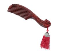 Veemoon Portable Wooden Hair Comb for Women Handcrafted Carved Massage Scalp Comb for Gentle Hair Care Wood Brush