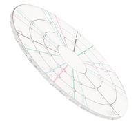 Veemoon Pottery Clay Divider Tool Ceramic Measuring Disc Template for Equal Dividing in Pottery DIY and Clay Sculpting Small Size Circular Disc Tool