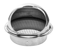 Veemoon Practical Cooker Hood Exhaust Outlet Rain Cover Stainless Steel Air Vent Cover Soffit Vents