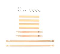 Veemoon Practical Embroidery Accessories Wooden Cross Stitch Rack with Plastic Frame in Beige, Easy to Store and Suitable for Bead Embroidery, Can Be Placed on The Table