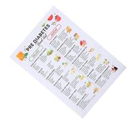 Veemoon Prediabetes Simplifies List Poster for Everyday Meal Preparations Food, Canvas Material 65.5x45.5cm Choices and Supports Comprehensive Meal Planning Home Kitchen