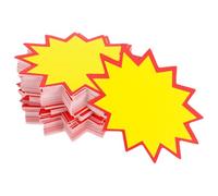 Veemoon Price Tags for Effective Retail Pricing with Convenient Design 100pcs Yellow Paper and Visibility Small Retail Signs and Blank Price Labels for Supermarkets and Malls