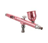 Veemoon Professional Cake Airbrush Rose Gold Reusable Dessert Coloring Spray Gun for Baking Durable Safe Manual Airbrush Easy Operation for Home Decoration and DIY Crafts