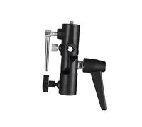 Veemoon Professional H Type Flash Light Holder Bracket with Screw All Metal Umbrella Swivel Holder for Studio Photography Lighting Equipment