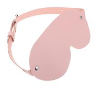 Veemoon Pu Leather Cosplay Eye Mask with Adjustable Strap, Light Blocking Blindfold Sleep Cover for Women, Decorative Masquerade Mask for Party and Travel