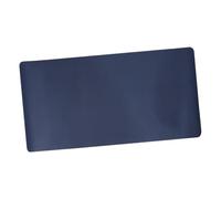 Veemoon PU Leather Double-sided Large Gaming Mouse Pad Non-slip Desktop Mat for Home Office Soft Surface with Smooth Glide Creative Yellow and Dark Blue Design