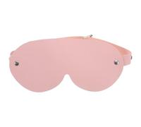 Veemoon Pu Leather Eye Mask Light Blocking with Adjustable Strap for Masquerade Party and Sleep Cover, Pink Comfortable Eye Shade for and Travel