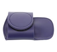 Veemoon Pu Leather Stethoscope Holder Clip for Nurses and Doctors, Blue Stethoscope Case with Waist Hook and Hook-and-loop Strap, Medical Accessory for Scrubs and Clinical Use