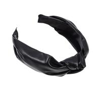 Veemoon PU Leather Wide Headband Non Slip Pressure Hair Band for Women Simple Retro Broadside Hair Decor Lightweight Comfortable Hairband for Festive Parties and Daily Wear