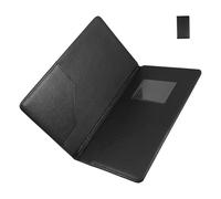 Veemoon Pu Menu Organizer Binder and Sturdy Material, for Dining Environments Elegant Black Menu Cover with Easy-to-carry Design for Restaurant and Cafe Use and Wine List Presentation