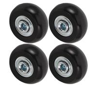 Veemoon Pu Silent Luggage Wheels Replacement Kit 4pcs 40x18mm Swivel Caster Wheels with Ball Bearings for Suitcase Repair Compatible