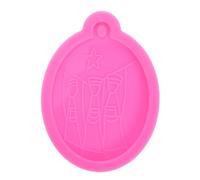 Veemoon Puerto Rico Keychain Silicone Mold Flexible Soft Resin Casting Tool for DIY Epoxy Resin Craft Polymer Jewelry Making Easy Demolding
