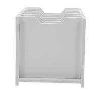 Veemoon PVC Desktop Phone Storage Box with Compartments Space Saving Horizontal Cell Phone Holder for Classroom Organization for Teachers and Artists Easy Assembly Compact Organizer