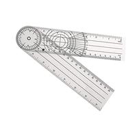 Veemoon PVC Spinal Goniometer 360 Degree Angle Protractor Ruler for Accurate Measurement, Easy to Carry, for Physical Therapy and Home Recovering from Surgery