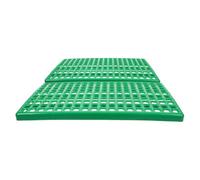 Veemoon Rabbit Cage Mats Plastic Bottom Plate Round Hole Ventilation Cage Bottom Mat for Dogs Indoor PET Accessory 18.82 X 11.22 X 0.79 in 2 Pack