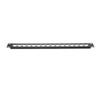 Veemoon Rack Mount Patch Panel, 1U 16-Channel XLR for Audio Systems