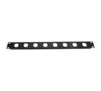 Veemoon Rack Mount Patch Panel, 1U 8-Channel XLR for Audio Systems