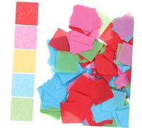 Veemoon Rainbow Colored Tissue Paper Squares for DIY Crafting Decoration Scrapbooking and Decoupage Use Thin Mosaic Paper for Arts and Crafts Projects