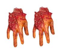 Veemoon Realistic 1pc Scary Fake Severed Hand Prop for Halloween Decoration - Premium PU Material - Perfect for Home Office and Eerie and Horrifying Design