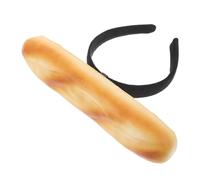 Veemoon Realistic Baguette Bread Headband Nonslip for Women and Creative Food Design for Parties Spa Makeup Live Streaming and Festival Celebrations