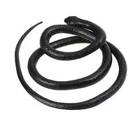 Veemoon Realistic Black Plastic Snake - 1PC Halloween Prank Snake for - Scare Friends at Parties Garden Decor & April Fools' Day Ideal for Haunted House Props