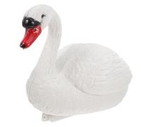 Veemoon Realistic Floating Swan Statue with Stand for Garden Decoration Lifelike Outdoor Swan Sculpture Enhancing Landscape Aesthetics and Serenity Easy to Install for Parks and Yards