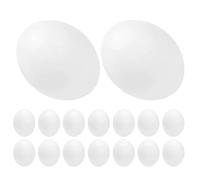 Veemoon Realistic Plastic Fake Eggs Natural Appearance and Lifelike Size 24pcs for Parrots and Nesting Birds for Bird Eggs Decor and Scientific Study