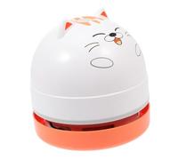 Veemoon Rechargeable Portable Desktop Vacuum Cleaner Cordless Mini Dust Collector with Nozzle Ergonomic Design for Area Cleaning in Home Office Car USB Wireless Charging