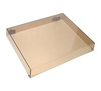 Veemoon Record Player Turntable Cover - Transparent Acrylic Dust Case Replacement Shield for Retro Phonograph Sound Systems 16 X 13 X 2 Inches