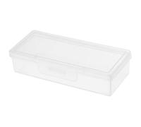 Veemoon Rectangular Cheese Storage Box with Flip Cover for Fridge Reusable Plastic Cheese Slice Container and Butter Keeper Stackable Space-saving Design for Small Households and Kitchen