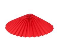Veemoon Red Pleated Fabric Lamp Shade 31cm Umbrella Shape Iron Frame Dual Use for Table Lamp and Chandelier Easy Installation Modern Replacement Home Bedroom Restaurant 4.2cm Fitting