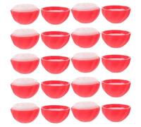Veemoon Refillable Lip Balm Sphere Containers Easy to Fill Travel Lip Balm Storage 10pcs Plastic Rounded Egg Shape Storage Bottles that Fits in Your Purse
