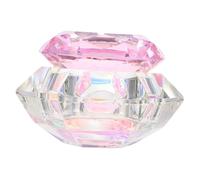 Veemoon Refillable Lotus Design Bowl Crystal Nail Glass Art with Lid for Acrylic Liquid and Powder for Nail Art School and Home Use