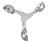 Veemoon Replacement 3-cup Anemometer Sensor Wind Speed Meter Cup 200mm Aluminium Alloy Wind Flow Gauge Cup for Weather Station Measurement