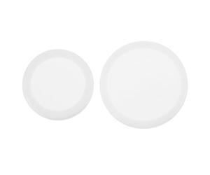 Veemoon Replacement Stethoscope Diaphragm Accessories Set for Adults, Pediatric and Adult Stethoscope Diaphragm Kit with One Large and One Small White Membrane, Medical Diagnostic