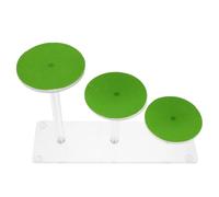 Veemoon Reptile Tank Multi-Level Acrylic Basking Platform with Round Three-Tier Climbing Ladder for Turtle Tortoise Lizard Habitat and Bearded Dragon Terrarium Accessories