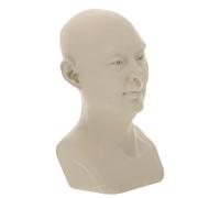 Veemoon Resin Bust Sculpture Sketch Practice Model for Middle Aged Portrait Drawing Detailed Art Teaching Aid for Professional Artists and Hobbyists Lifelike Facial Structure Study Table