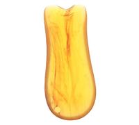 Veemoon Resin Gua Sha Face Scraper Tool Amber Fish-shaped Facial Massage Board for Neck and Body Acupoint Muscle Scraping Therapy