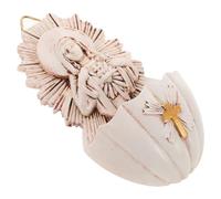 Veemoon Resin Holy Water Font Wall Hanging Decor 6.5×4×12cm Catholic Home Church Holy Water Font for Family Chapel Entrance First Communion Confirmation