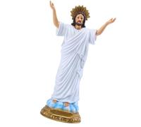 Veemoon Resin Jesus Statue Adornment for Home Decor Items and Fireplace, Realistic and Convenient to Carry Tabletop Christian Ornament for Easter Decorations