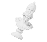 Veemoon Resin Mini Athena Bust Statue Greek Mythology Sculpture Realistic Sketch Practice Model Home Decor Nordic Style Artistic Ornament for Artists and Photo Props