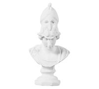Veemoon Resin Mini Athena Bust Statue Greek Mythology Sculpture Realistic Sketch Practice Model Home Decor Nordic Style Artistic Ornament for Artists and Photo Props