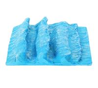 Veemoon Resin Ocean Wave Ornament for Sand Table Decoration, Architectural Resin Craft Miniature Figurine, Sea Wave Landscape Model for Micro Sand Table Display